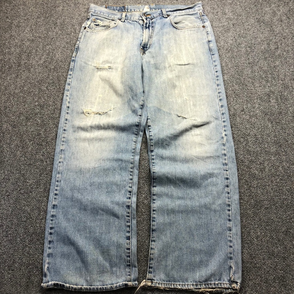 Lucky Brand Dungarees Gene Montesano Bootleg Jeans Mens 34 Light Wash USA Made